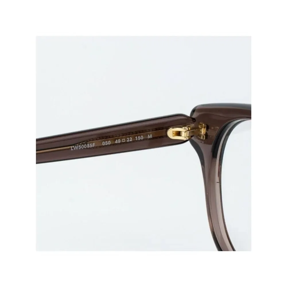 Loewe Women Eyeglasses Brown Round LW50085F 050 NEW AUTHENTIC